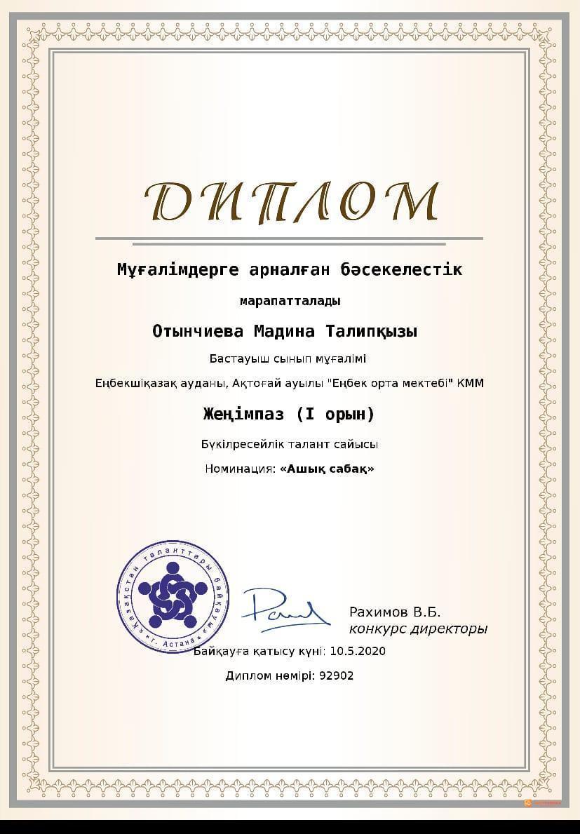 Мұғалім шығармашылығы